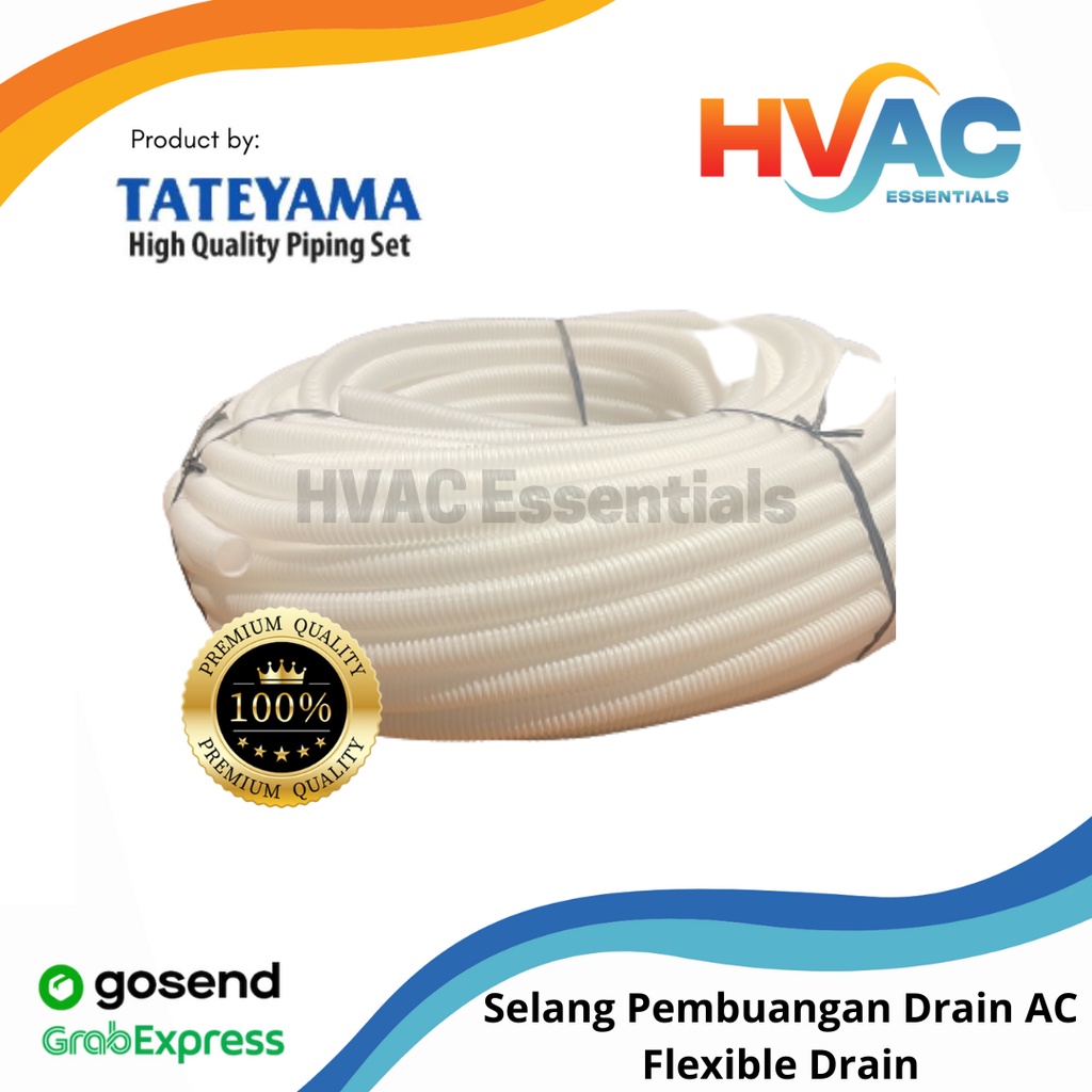 Jual Selang Pembuangan Drain Ac Flexible Drain Tateyama Per Meter