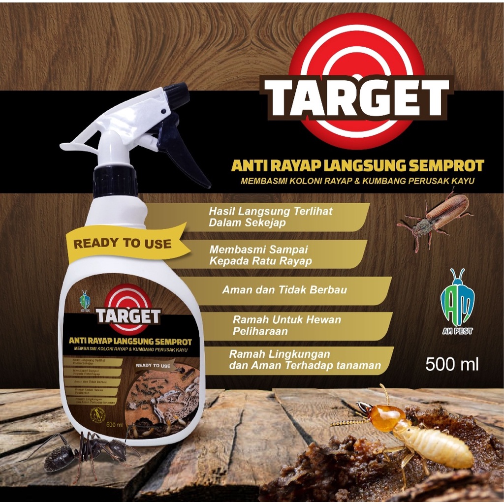 Jual Target Rayap Ml Obat Anti Rayap Semprot Spray Basmi Sarang