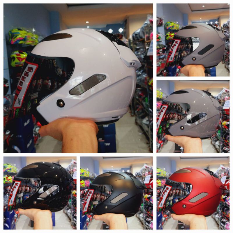 Jual Helm Alv Centro Kaca Venom Silver Paket Ganteng Shopee Indonesia