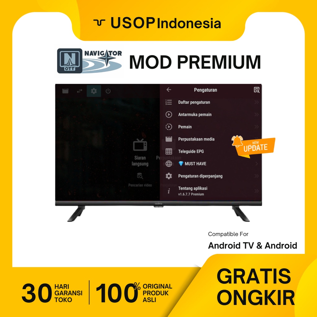 Jual Ott Navigator Versi Mod Premium Iptv Shopee Indonesia