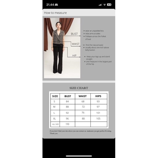 Jual Size Chart Shopee Indonesia