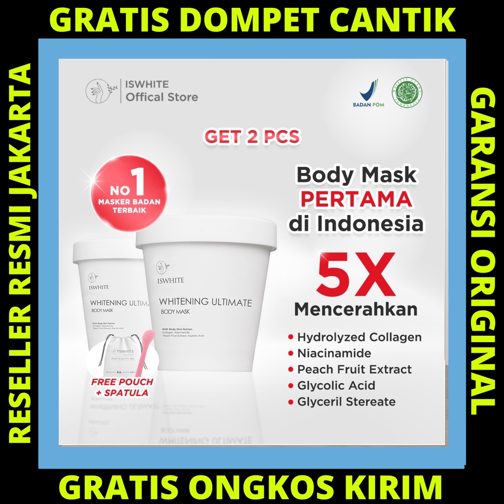 Jual Iswhite Perfect Ultimate Body Mask Package Shopee Indonesia