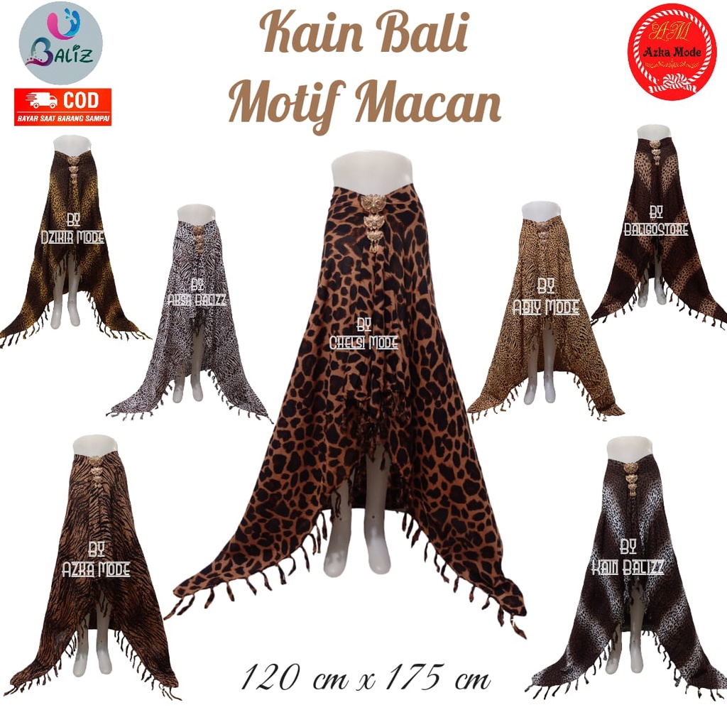 Jual Kain Bali Pantai Sarung Bali Motif New Macan Standar Kain Bali