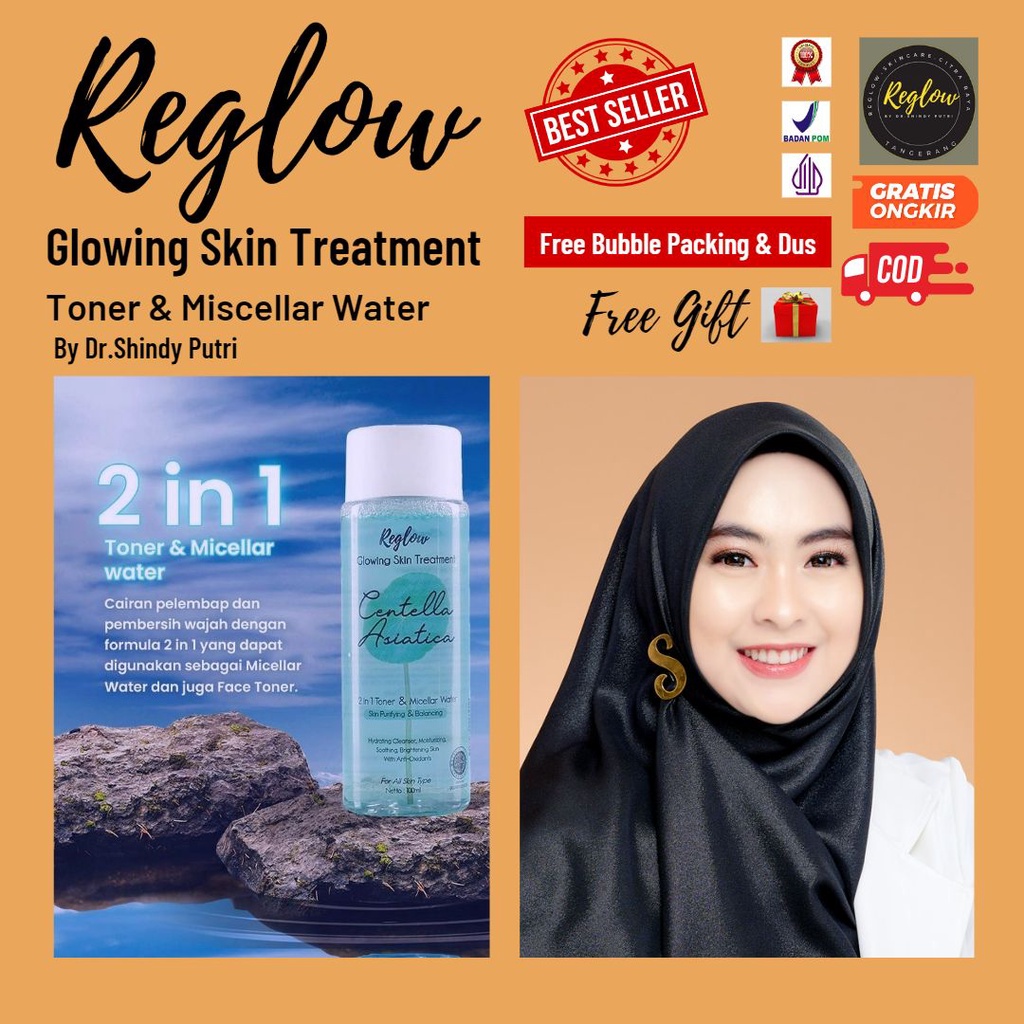 Jual Reglow In Toner Dan Miscellar Water Ml Glowing Treatment