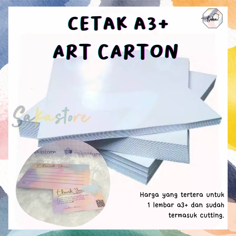 Jual Cetak Art Carton A X Cm Shopee Indonesia