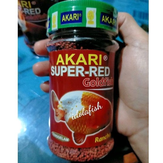 Jual Akari Super Red Goldfish Gram Tipe Sinking Pakan Ikan Hias