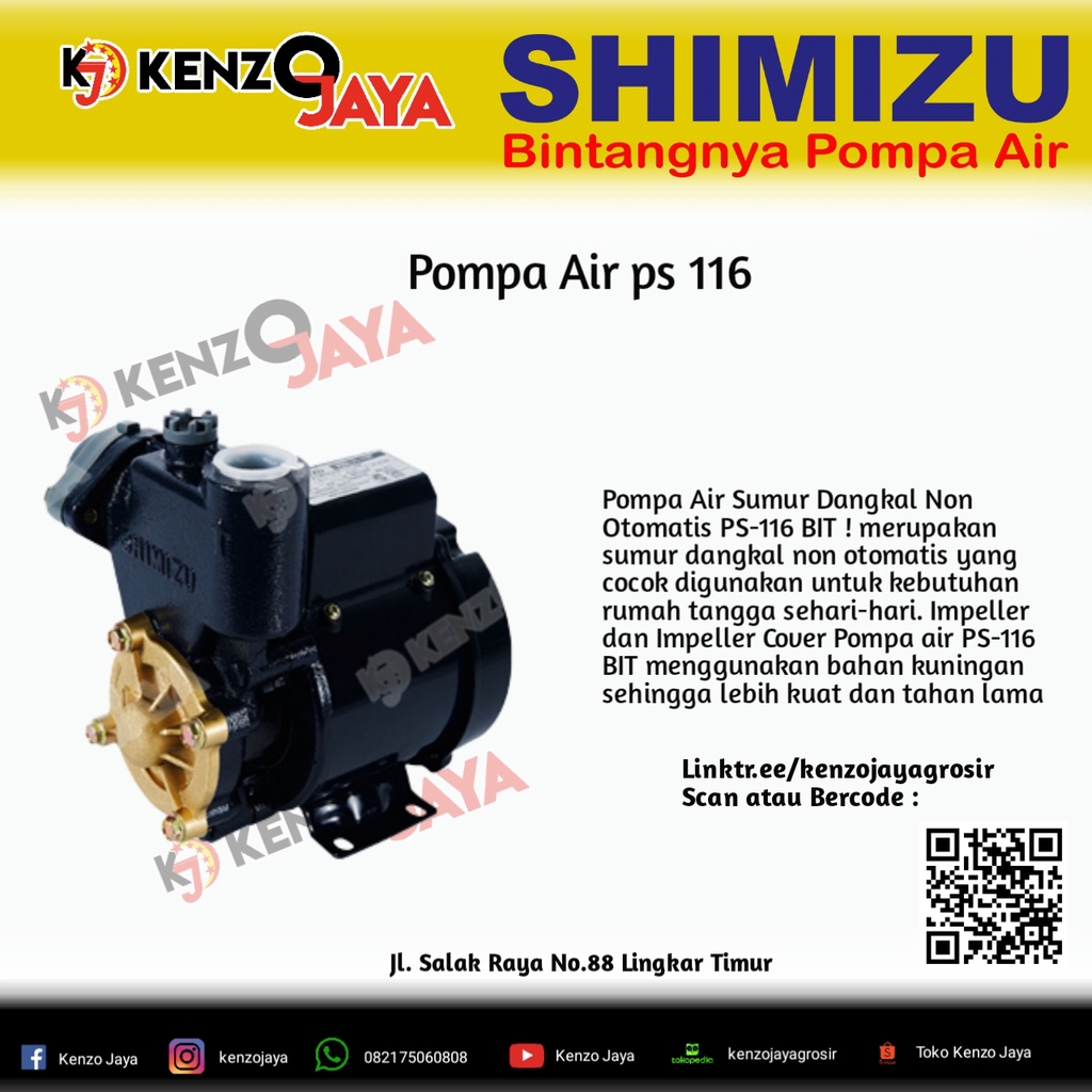 Jual Pompa Air Shimizu Shopee Indonesia