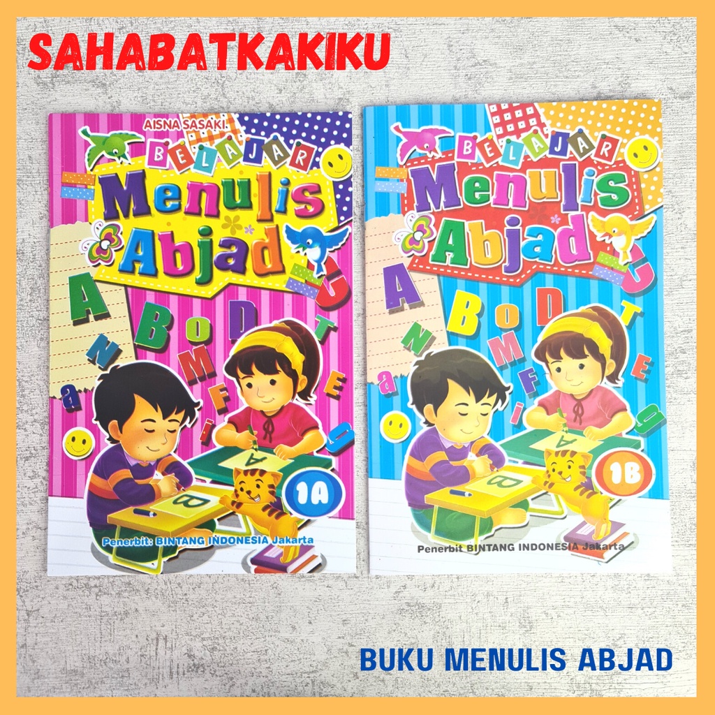 Jual Buku Belajar Menulis Abjad 1A 1B Untuk PAUD TK Shopee Indonesia