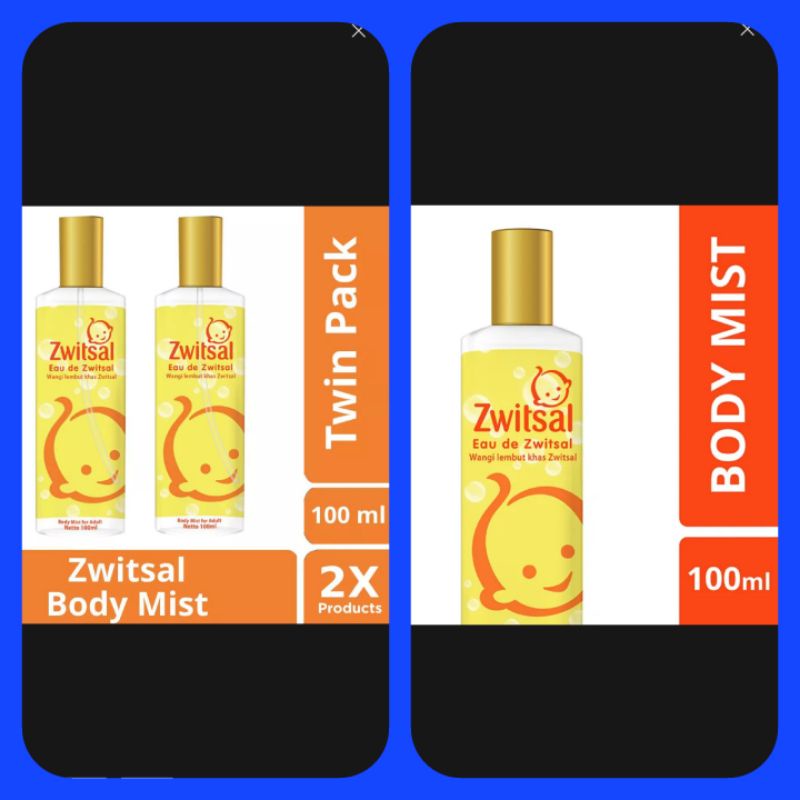 Jual Zwitsal Eau De Body Mist Ml Shopee Indonesia