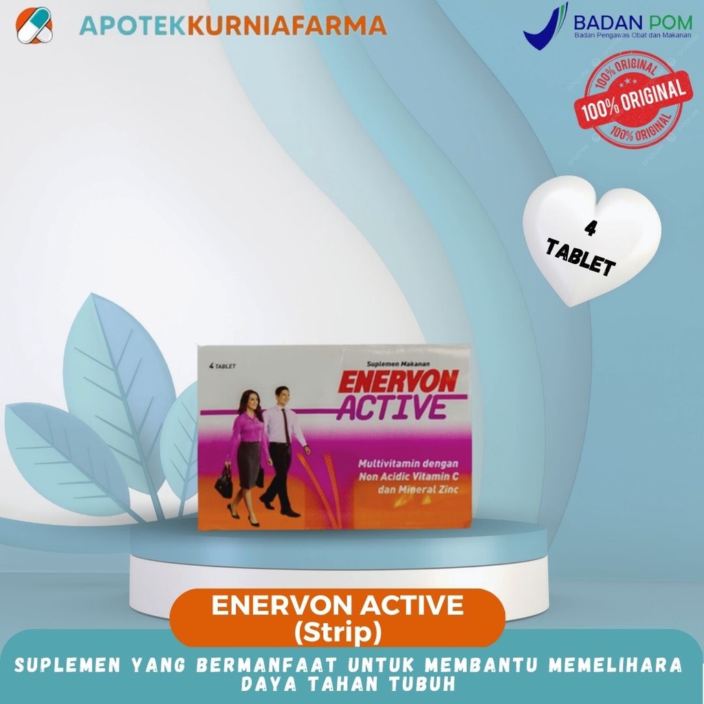 Jual Enervon Active Tablet Multivitamin Menjaga Daya Tahan Tubuh 1