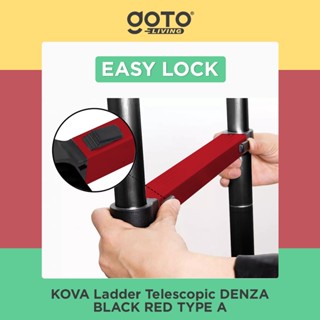 Jual Kova Denza Tangga Lipat Double Alumunium Teleskopic Ladder