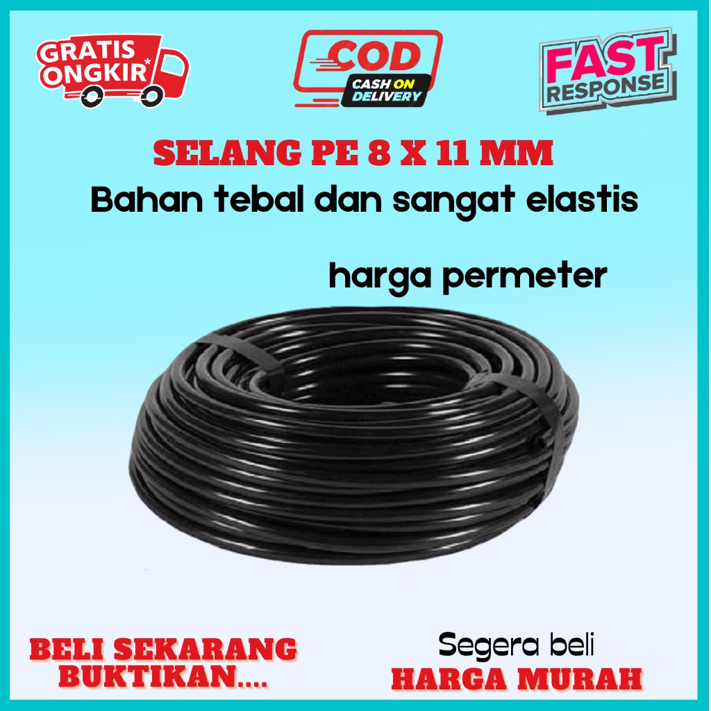 Jual Selang Pe Mm Alat Siram Hose Irigasi Hidroponik Fertigasi X Mm