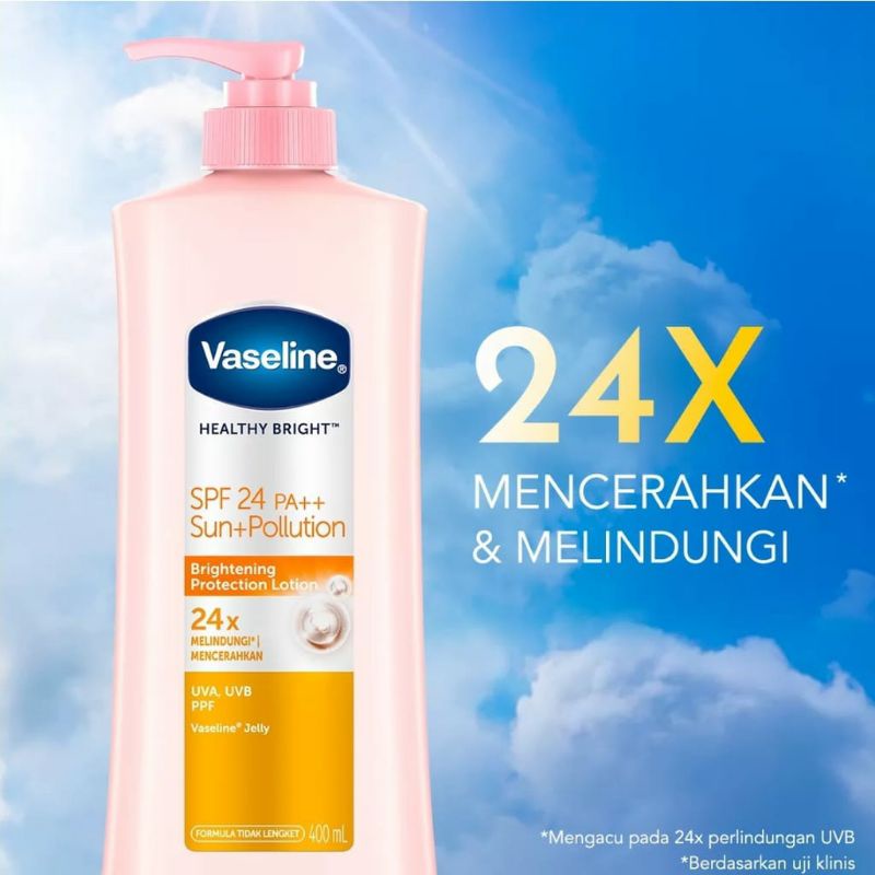 Jual Vaseline Healthy Bright Spf Pa Sun Pollution Lotion Ml