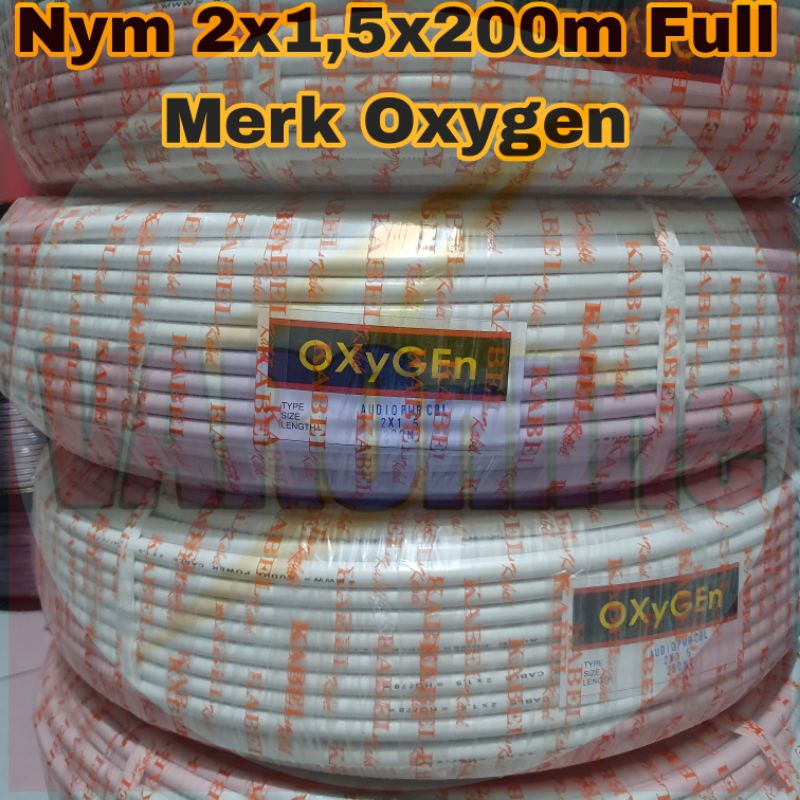 Jual Kabel Nym 2x1 5 Panjang 200meter Full Merk Oxygen Shopee Indonesia