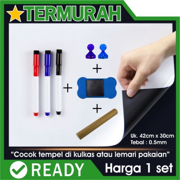 Jual Tulis Whiteboard Magnet Lembar Limited Jual Magnetic Tempel Papan