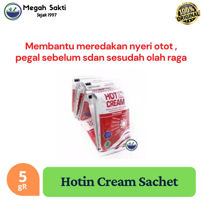 Jual Megah Sakti Hot In Cream Sachet Gr Krim Pereda Nyeri Otot