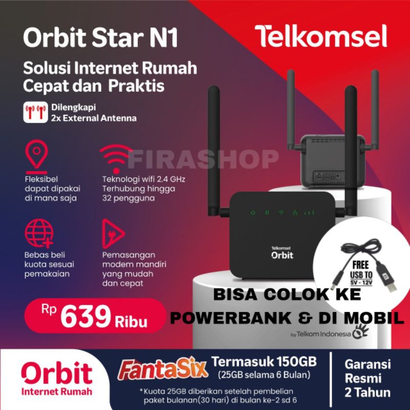 Jual Modem Wifi Telkomsel Orbit Star N G Lte High Speed Data Free