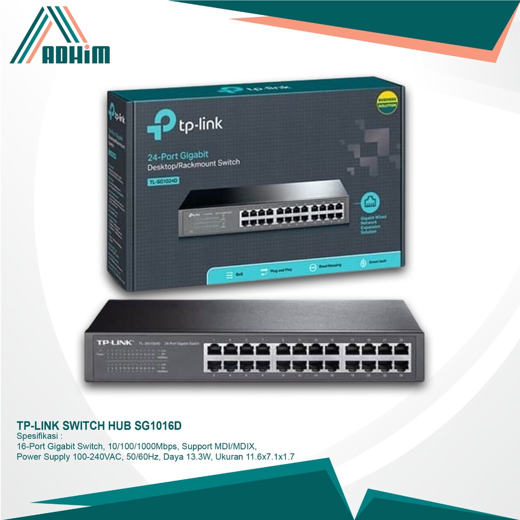 Jual Switch Hub Port Tp Link Tl Sg D Gigabit Desktop Rackmount