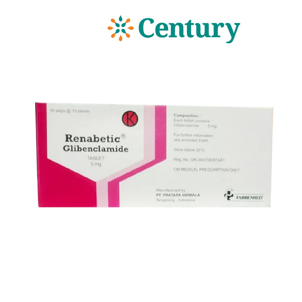 Jual Renabetic Mg Strp Isi Tablet Glibenclamide Diabetes