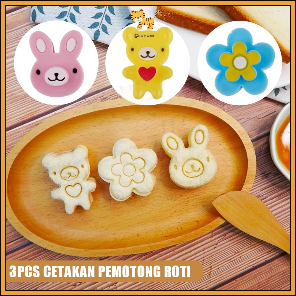 Jual Id Bevavar Pcs Cetakan Pemotong Roti Sandwich Set Cetakan