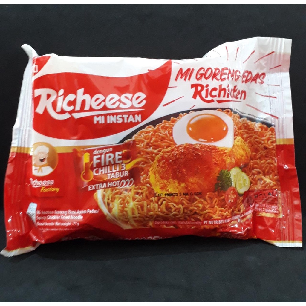 Jual Mi Goreng Pedas Richicken Dengan Fire Chilli Tabur Extra Hot G