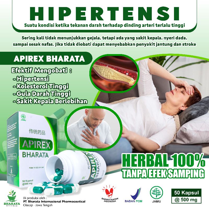 Jual Obat Hipertensi Obat Darah Tinggi Herbal Ampuh Apirex