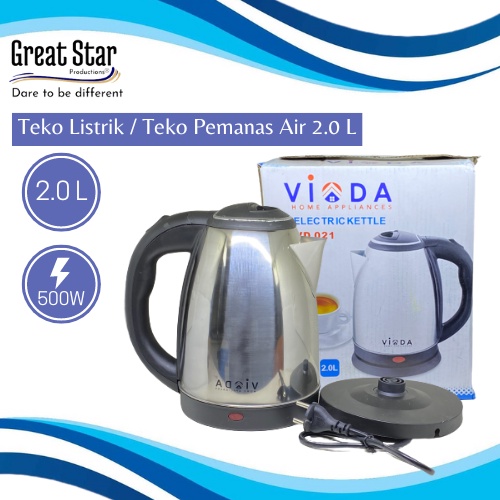 Jual Teko Listrik Pemanas Air Vioda L I Teko Elektrik I Thermos