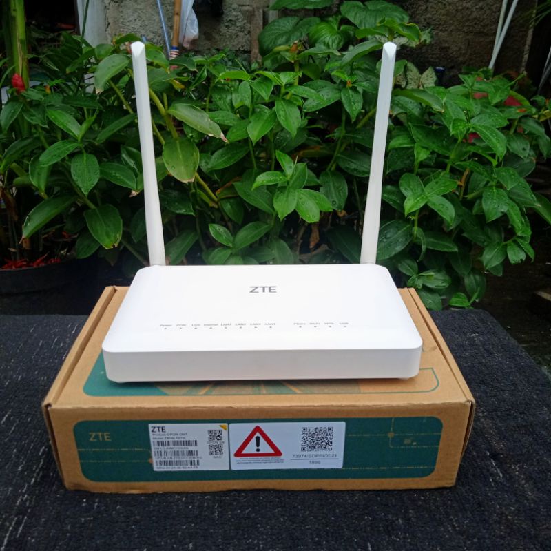 Jual Ont Gpon Zte Zxhn F L Ghz Dual Band Port Biru Shopee Indonesia