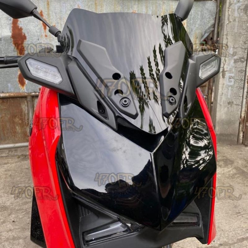 Jual Windshield Xmax New Sporty V Visor New Xmax Connected