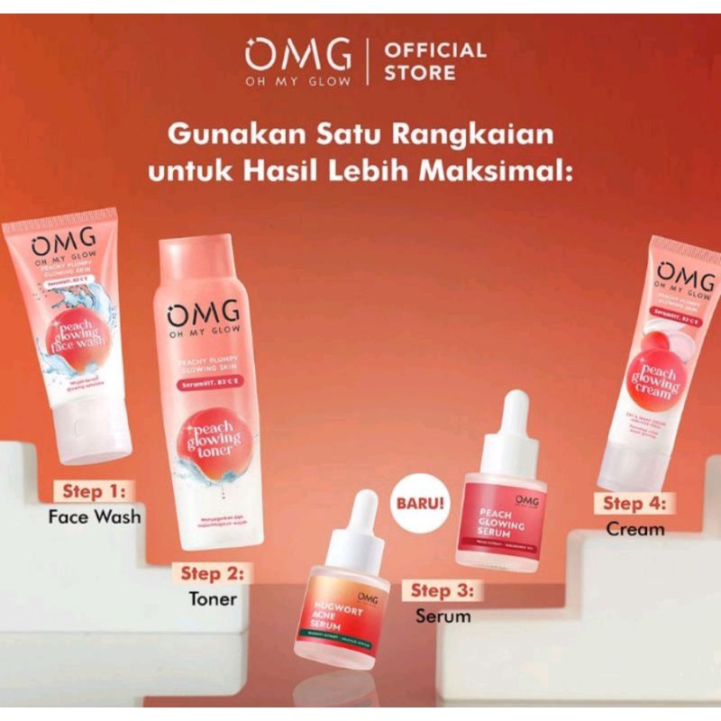 Jual Omg Oh My Glow Peach Glowing Series Original Bpom Skincare Peach