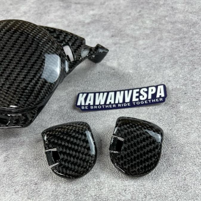 Jual Cover Tutup Engine Mounting Spoiler Vespa Sprint Prima Carbon