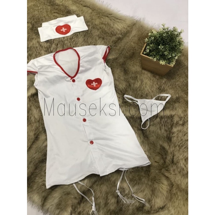 Jual Promo Bisa Cod Cindy Sexy Nurse Costume Lingerie Cosplay