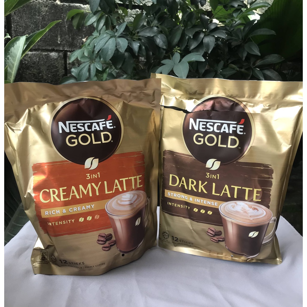 Jual Nescafe Gold In Dark Creamy Latte Malaysia Ecer Per Sachet