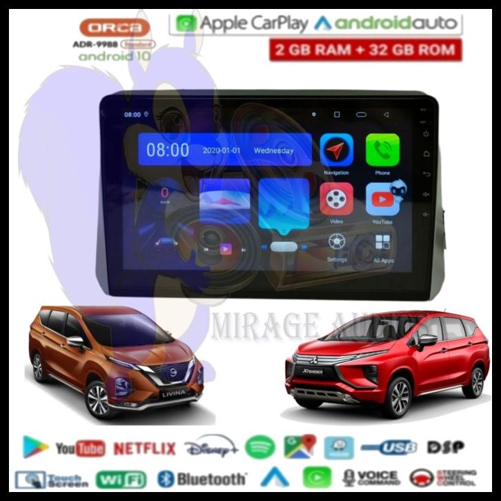 Jual Head Unit Android Orca Carplay Dsp Ips Xpander New Livina 10 Inch