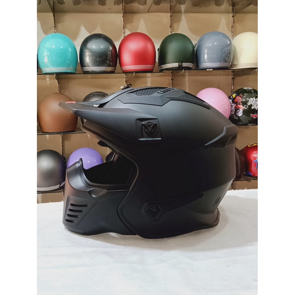 Jual JPX MX 726 R New Helm Cross Full Face Warna Hitam Doff Size XL