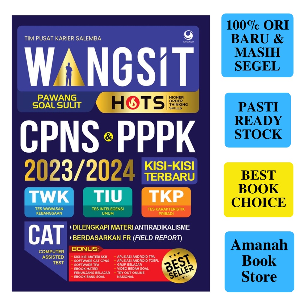 Jual Buku WANGSIT Pawang Soal Sulit HOTS CPNS PPPK 2023 2024 By