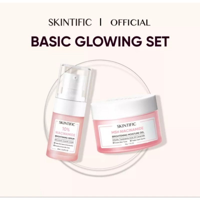 Jual Skintific Basic Glowing Set Pcs Moisturizer Dan Serum Skintific