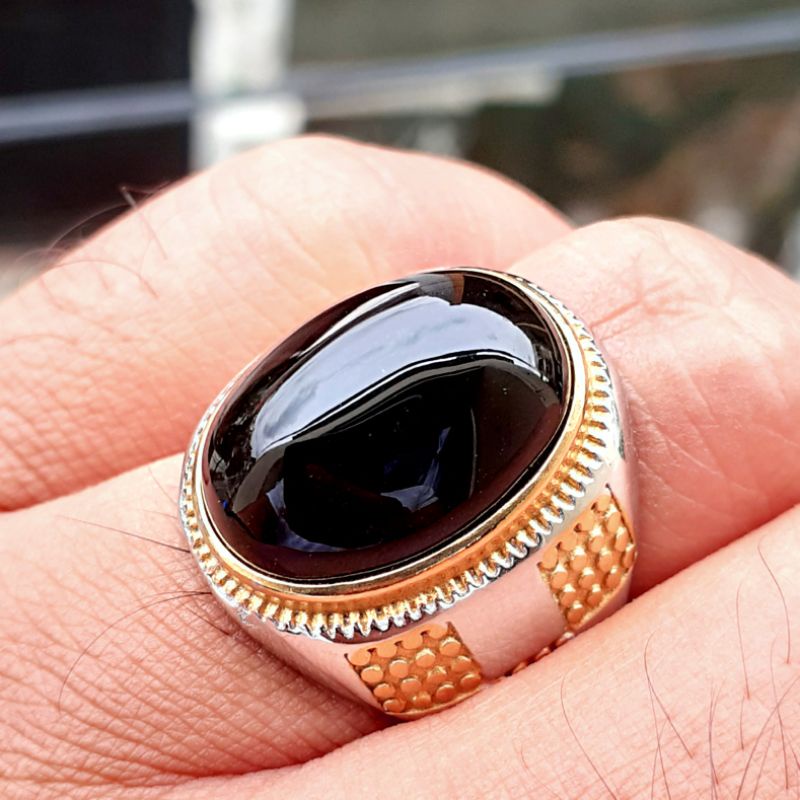 Jual Cincin Batu Kecubung Wulung Super Keren Shopee Indonesia