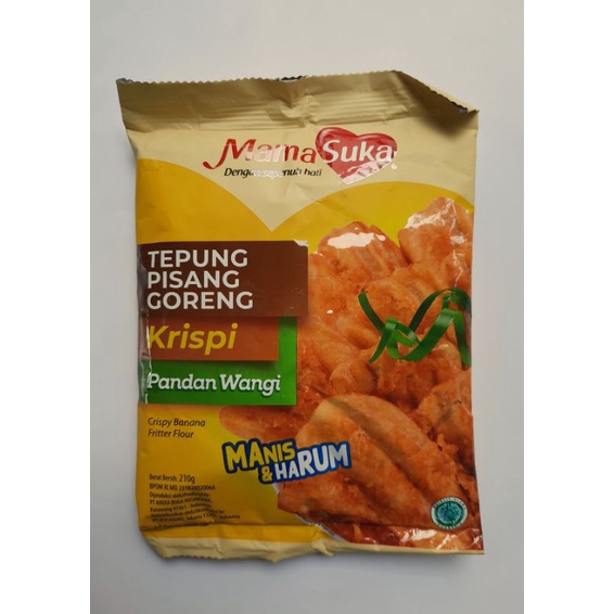 Jual MamaSuka Tepung Pisang Goreng Krispi Pandan Wangi 210 Gr Shopee