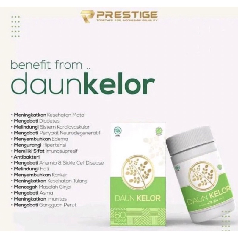 Jual Kapsul Daun Kelor Prestige BPOM Ori 100 Shopee Indonesia