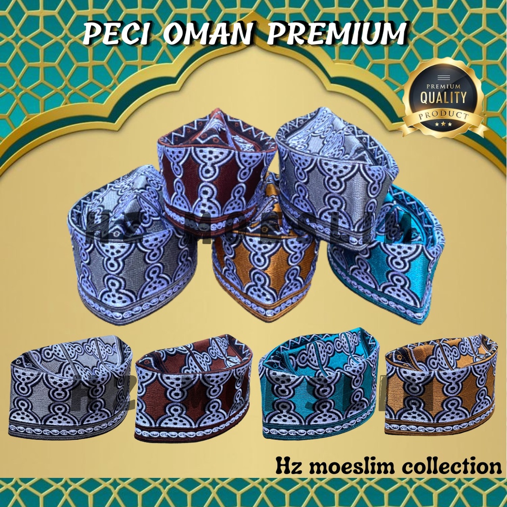 Jual Peci Oman Motif Songkok Oman Kopiah Oman Bangladesh Terbaru