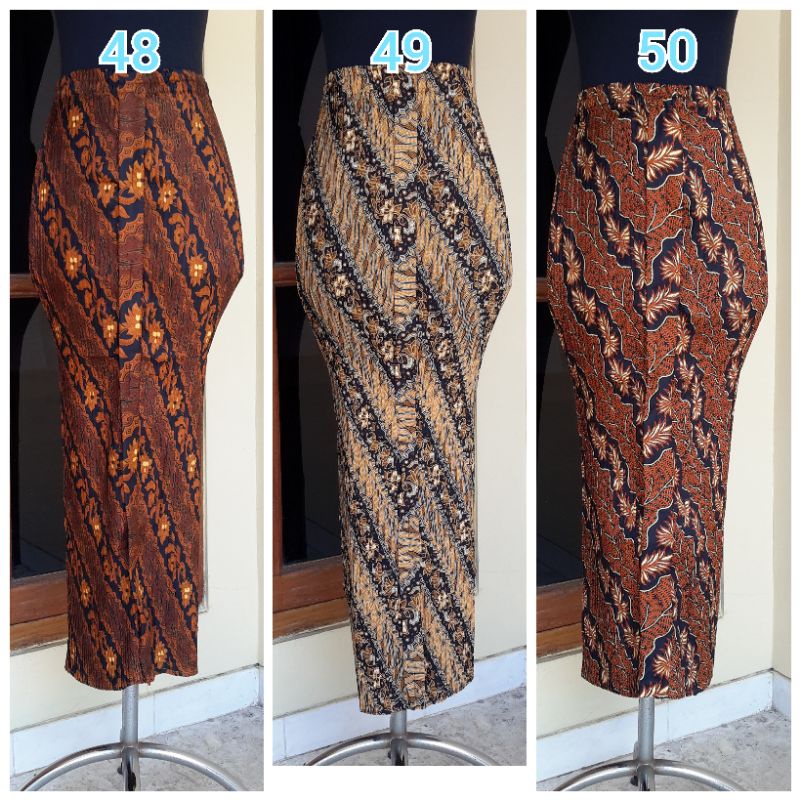 Jual Rok Plisket Batik Bawahan Kebaya Rok Batik Jumbo Banyak Motif