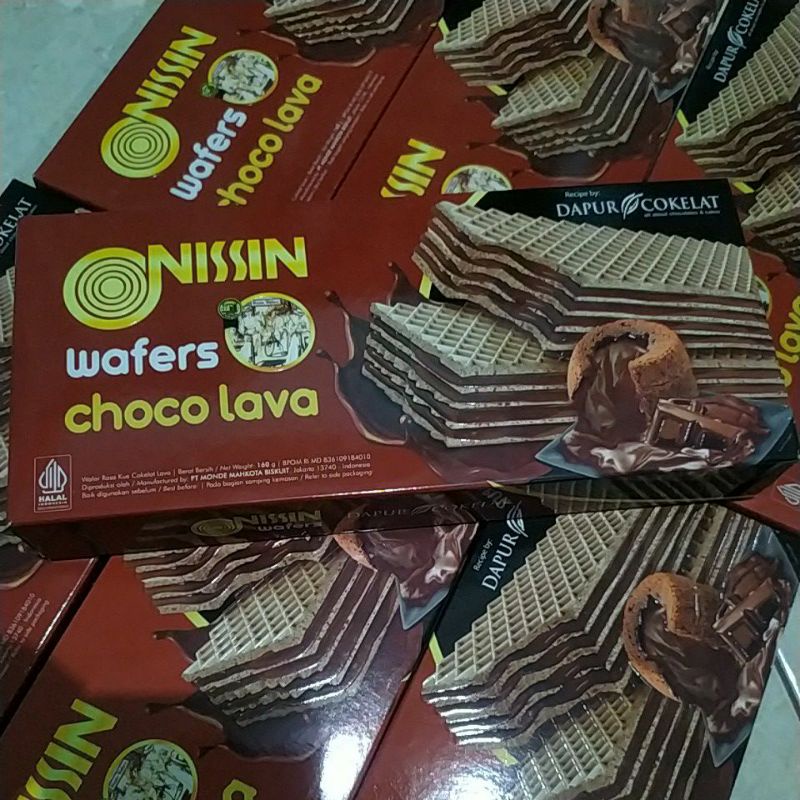 Jual NISSIN Wafer Cream Dapur Cokelat Choco Lava Box 160gr Shopee