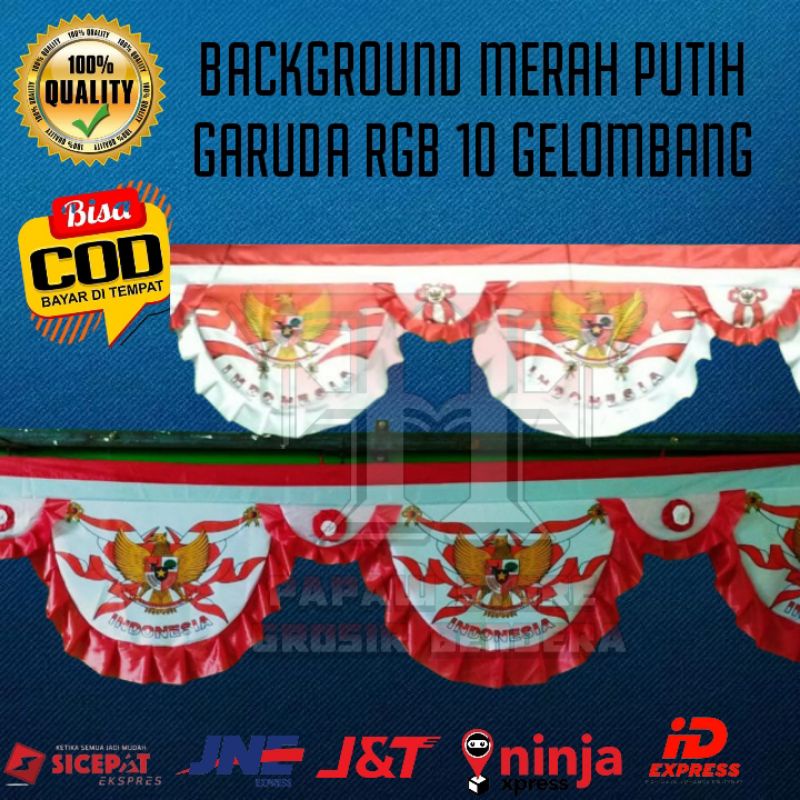 Jual BACKGROUND SEMI GARUDA RGB 10 GELOMBANG Shopee Indonesia