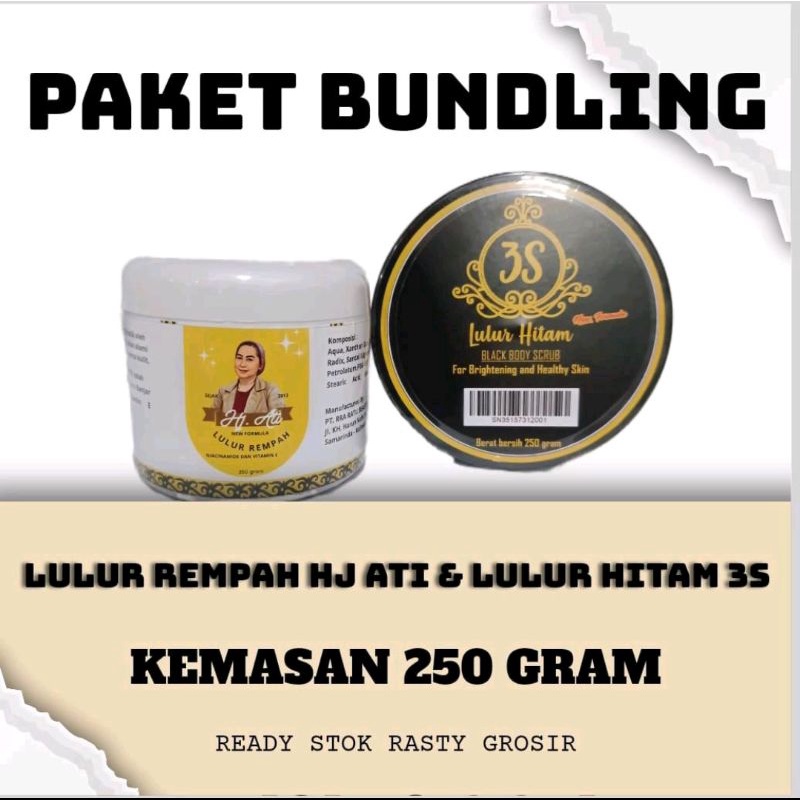 Jual LULUR HITAM 3S LULUR REMPAH HJ ATI 250 GRAM Shopee Indonesia