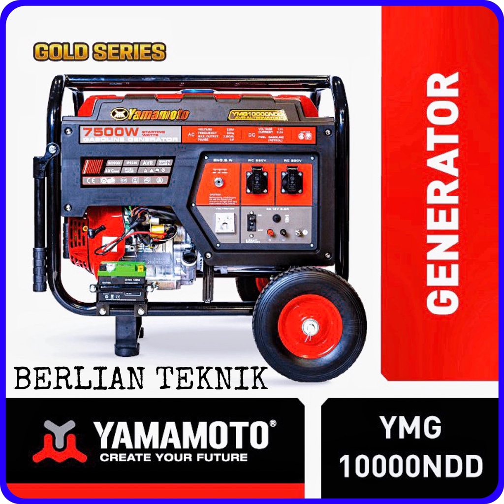 Jual Gasoline Generator Genset Bensin Yamamoto YMG 10000 NDD 7500