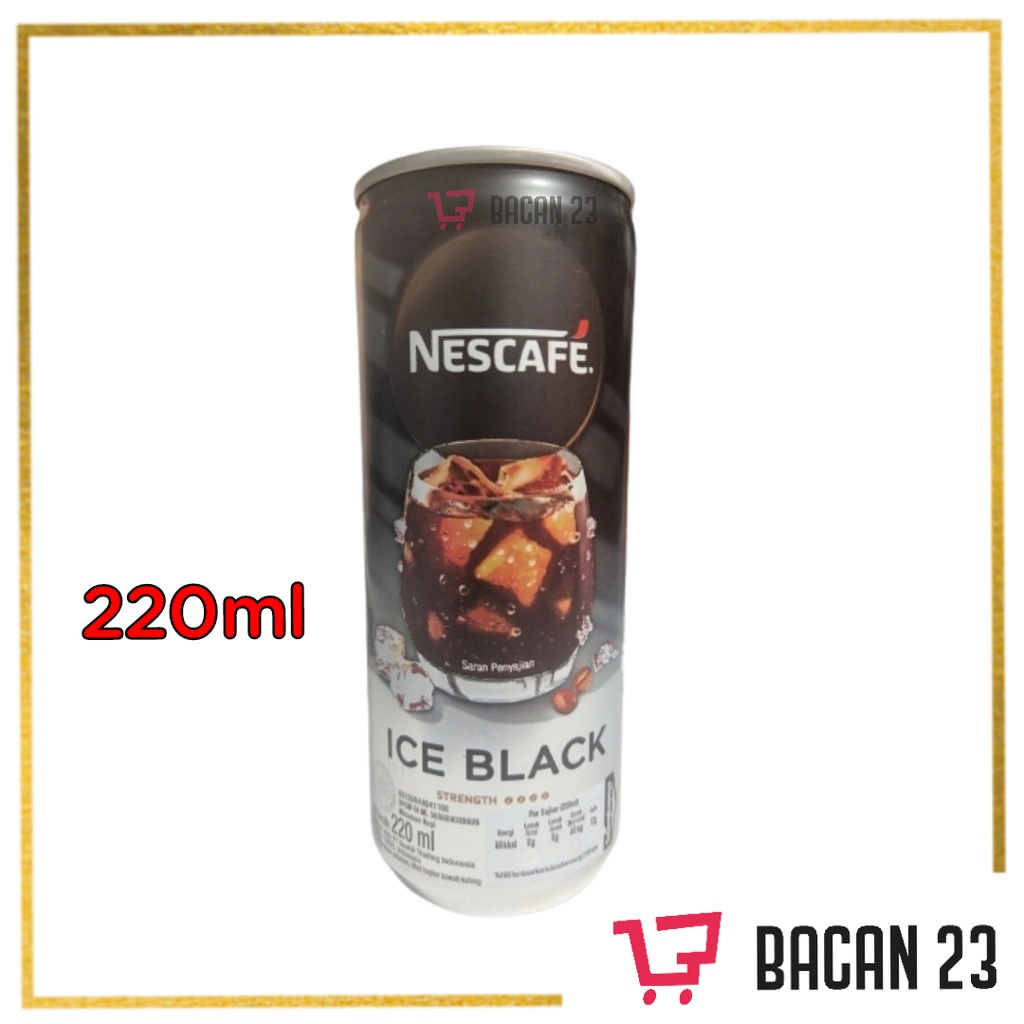 Jual Nescafe Ice Black Kaleng 220ml Kopi Kemasan Kaleng Kopi