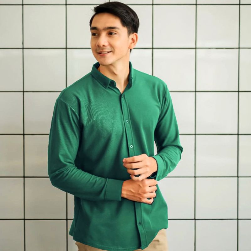 Jual Kemeja Pria Collar Panjang Kemeja Polos Kemeja Slimfit Kemeja