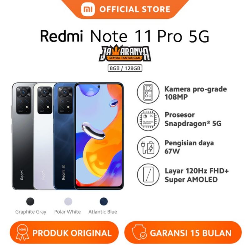 Jual Xiaomi Redmi Note 11 Pro 5G 8GB 128GB Second Shopee Indonesia