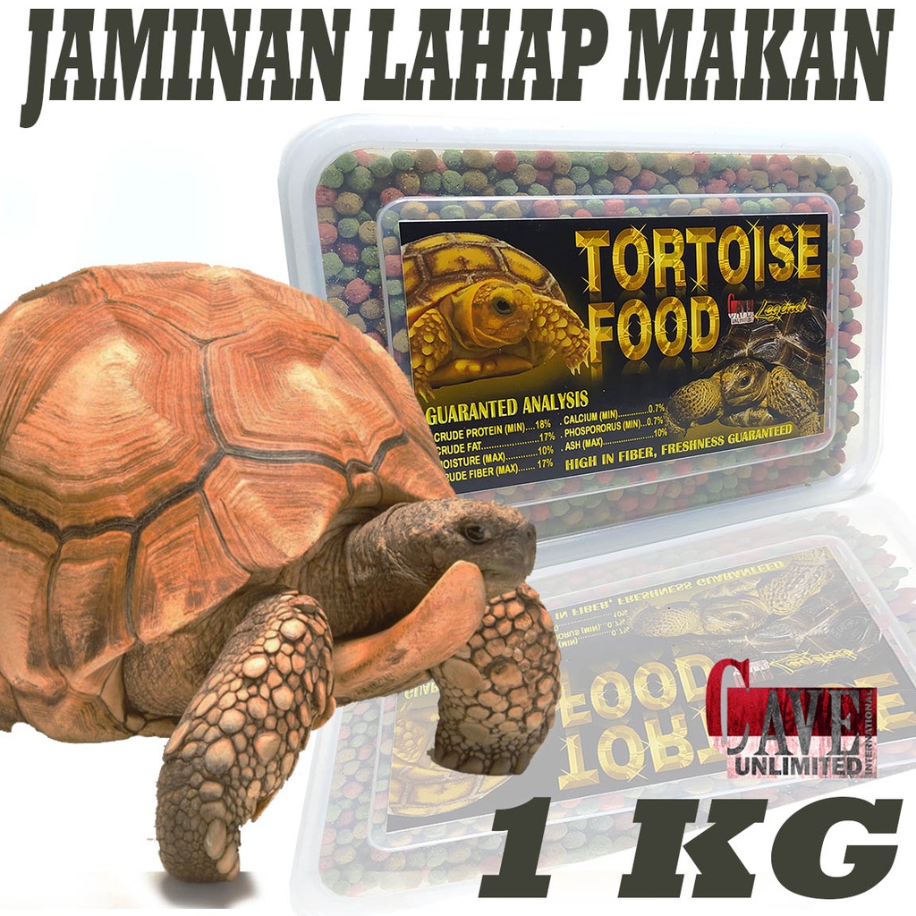 Jual 1KG PAKAN MAKANAN SULKATA SULCATA PELET KURA DARAT TORTOISE FOOD